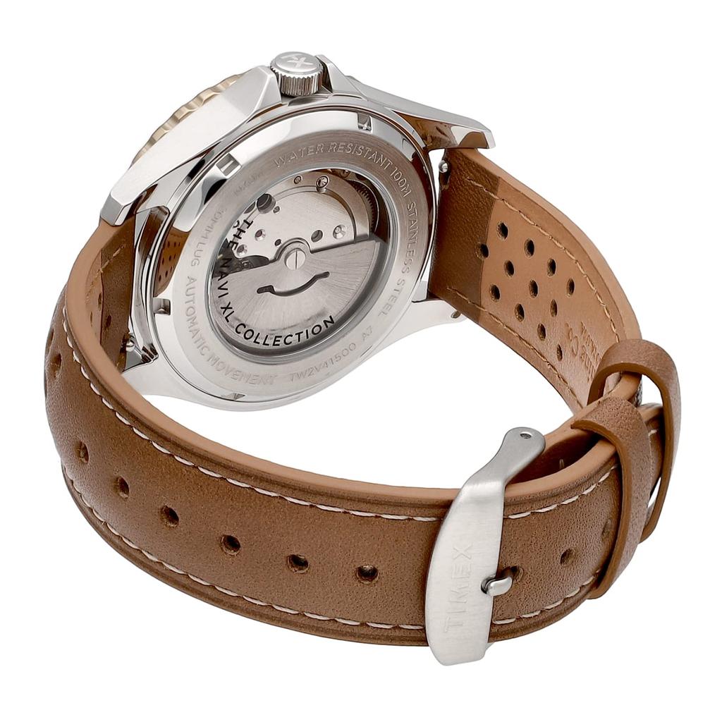 [TIMEX] Часы Timex NAVY XL Tan Dial Нержавеющая сталь Минеральное стекло Автоматический завод 41MM America Watch TW2V41500 Мужские коричневые