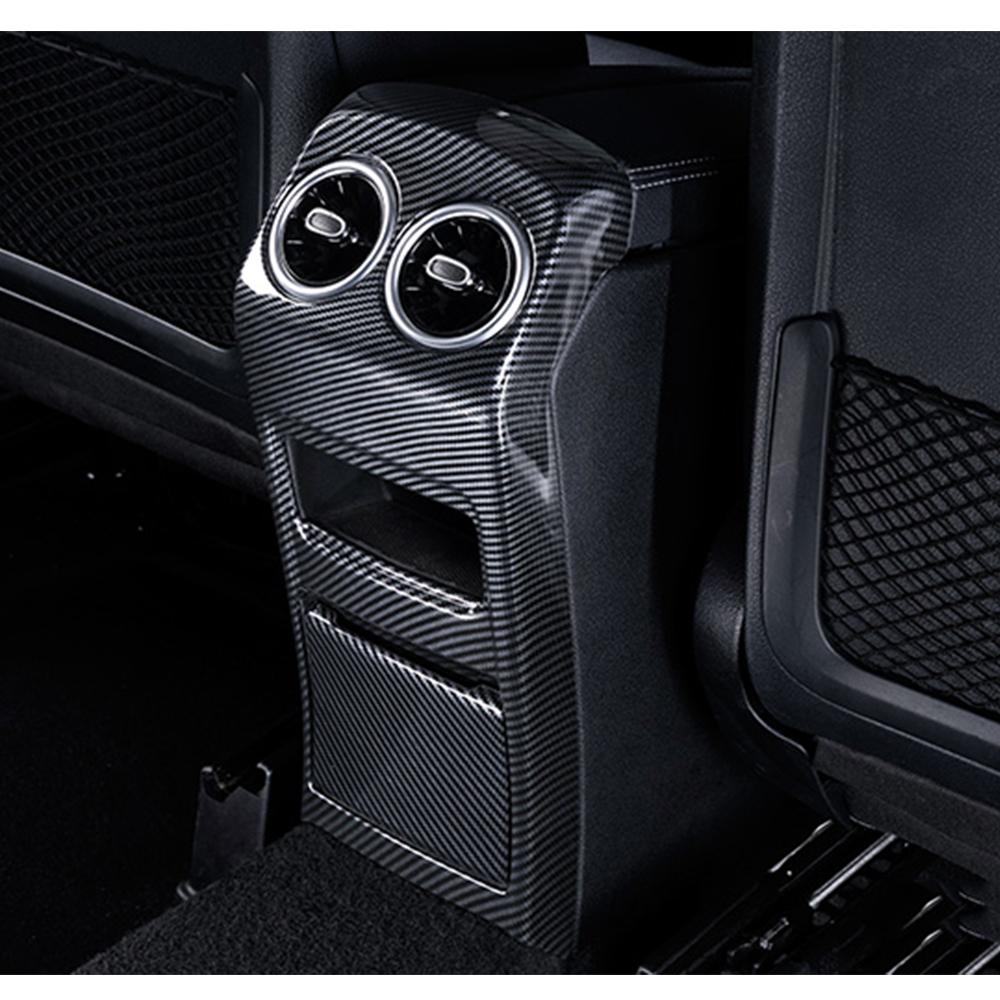 Для Mercedes Benz B GLA GLB Class W247 H247 X247 автомобильный центральный подлокотник задняя розетка переменного тока вентиляционная рамка крышка накладка анти-удар