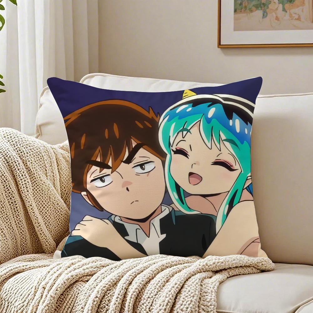 Classic Japanese Anime UUrusei Yatsura Cushion Cover Pillowcase Antidustmite living Room Sofa Decor Cushion Room