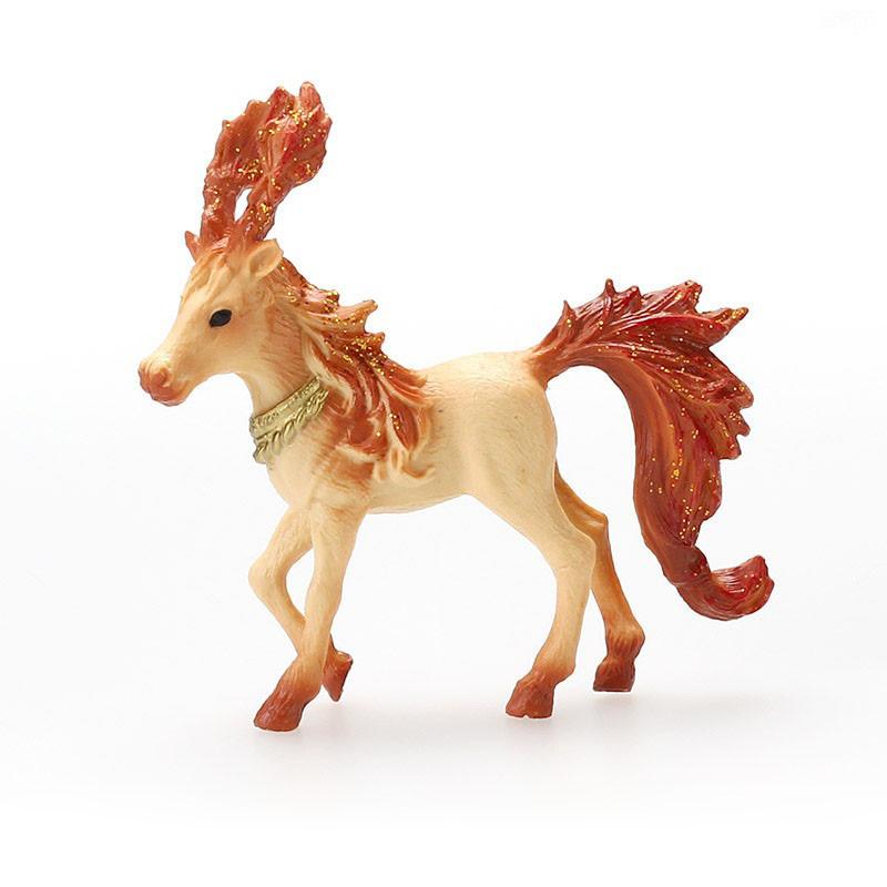 Красочная игрушка-единорог Симуляция Мини-модель животного Единороги Летающая лошадь Фигурка Модель Дикие фигурки Детские развивающие игрушки Фигурка