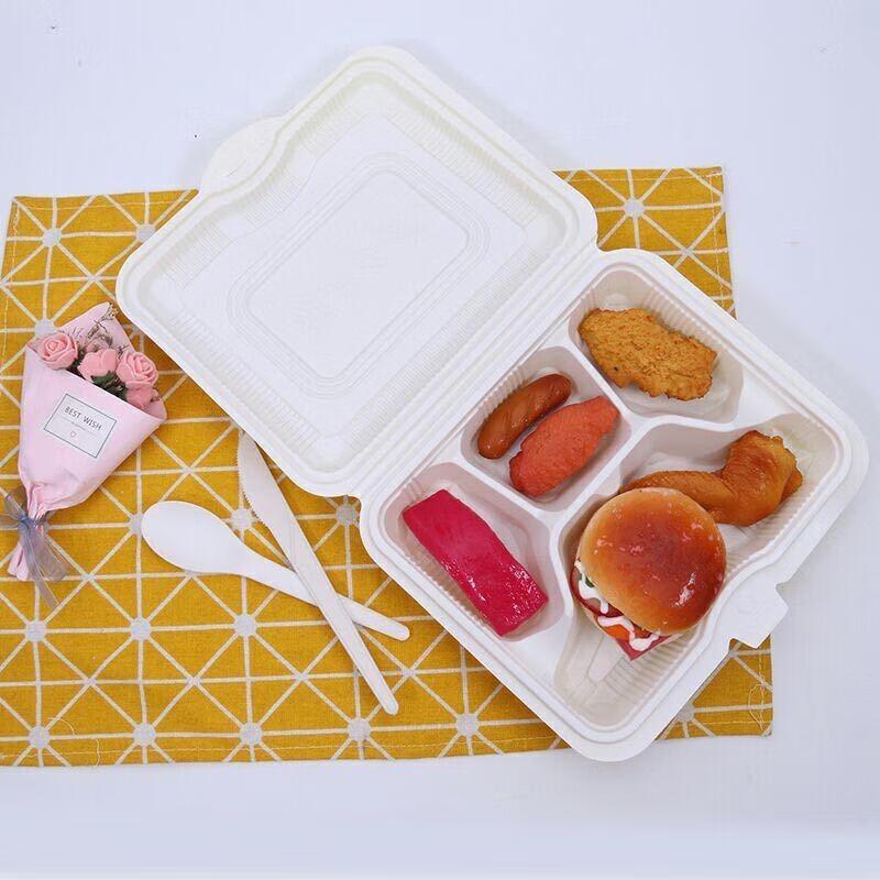 HANDUNYOU Утолщенный ланч-бокс на 4 отделения для еды на вынос