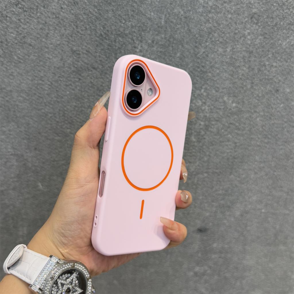 Matte Soft Silicone For Magsafe Magnetic Case for iPhone 16 16E 15 14 13 12 Pro Max 11 Hit Color Shockproof Bumper Cover