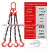 G80 Manganese Steel Lifting Chain Slings with Hooks - Single & Double Leg Set