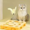 Interactive Puzzle Toy for Cats Puzzle Box with Jingle Balls Spring Feather Wand Cat Enrichment Toy for Indoor Cats Mental Stimulation And