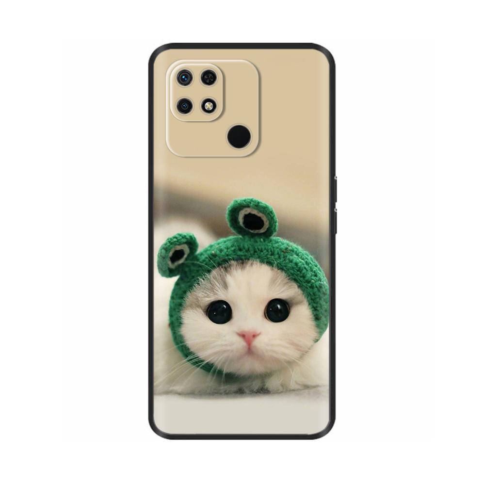 Чехол для Redmi 10C Милый мультяшный Мягкий Жидкий Силиконовый Корпус Телефона Для Xiaomi Redmi 10C Задняя Крышка redmi10C 10 C Чехлы Fundas