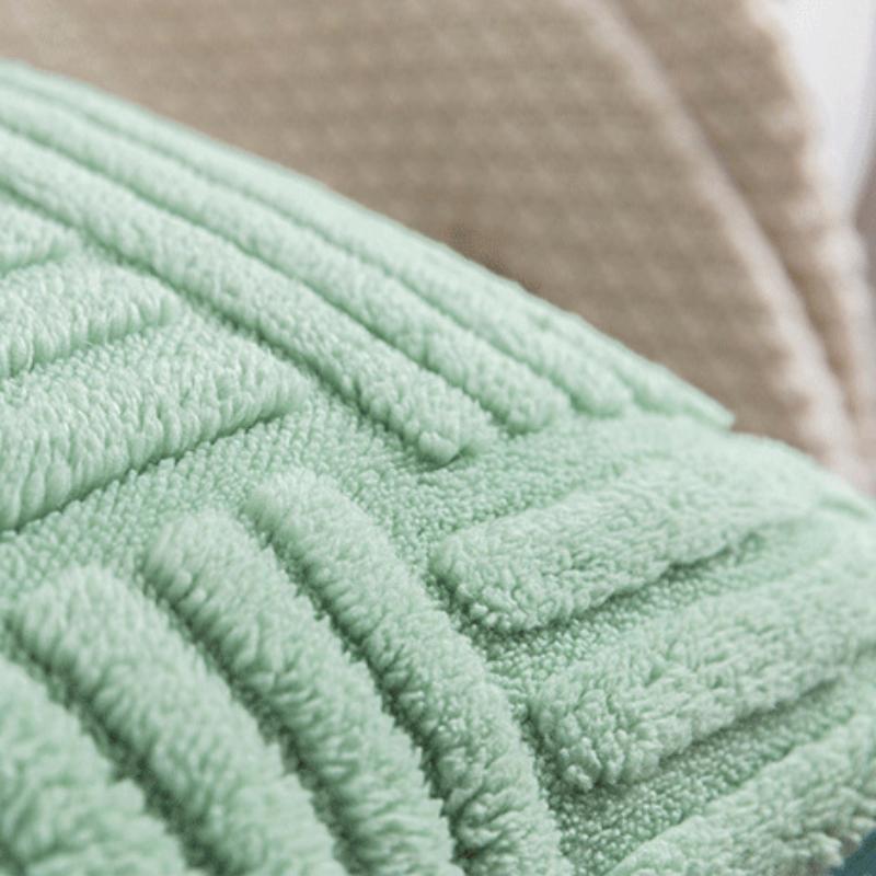 Наволочка из цельной фланели 44x44 см, тканая мягкая квадратная наволочка для дивана, кровати, кресла, автомобиля, домашний текстиль