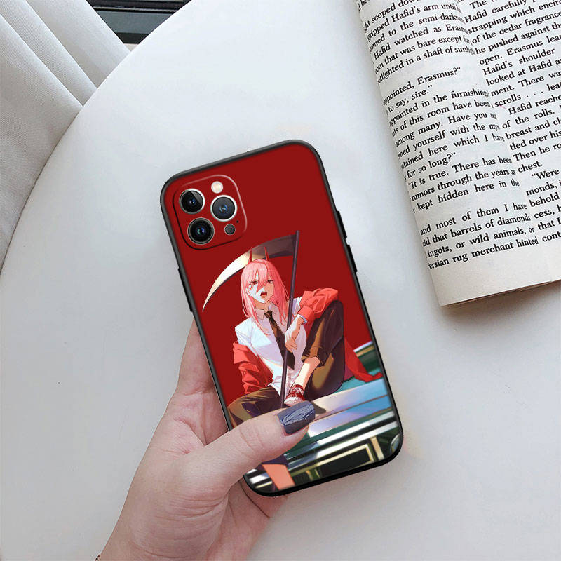 Чехол для телефона ED13 Chainsaw Man для iPhone 6 6s 7 8 11 12 13 14 15 XS Pro Max XR X SE Samsung S20 S21 S22 S23 S24 FE Ultra Plus Lite S21S A55