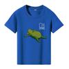 Teenager Frog Graphic Print T-shirts for Boys Girls Summer Kids Casual Fashion Short Sleeve Tops Children Colorful O-Neck Tees