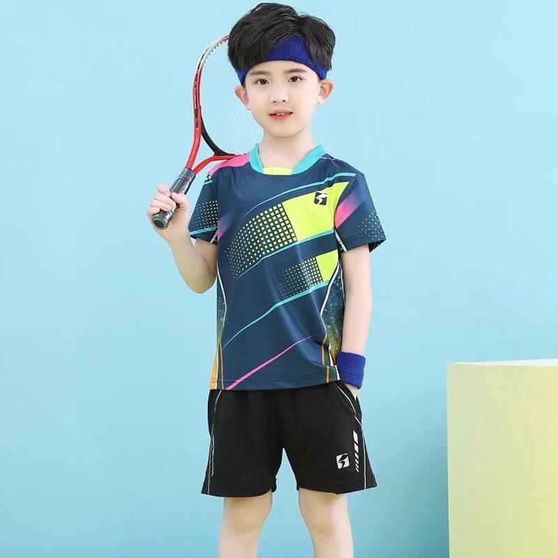 Badminton Table Tennis Short Sleeve Set Quick Dry Breathable Sportswear Men Women Kids Team Uniforms Custom
