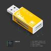Алюминиевый кард-ридер 4 порта USB 2.0 Micro SD TF M2 MS Pro Duo MMC SDHC Адаптер для карт памяти телефона и камеры с LED-индикатором