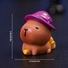 Halloween Capybara Ornaments Kawaii Resin Craft Desktop Decoration Mini Car Miniatures Figure Capybara Decor Party Guests Gift