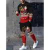 Christmas Print 3D Printed Men's Long-sleeved Suit Fashion Christmaswear With A Crew-neck Sweatshirt And Long Pants Jogging Suit