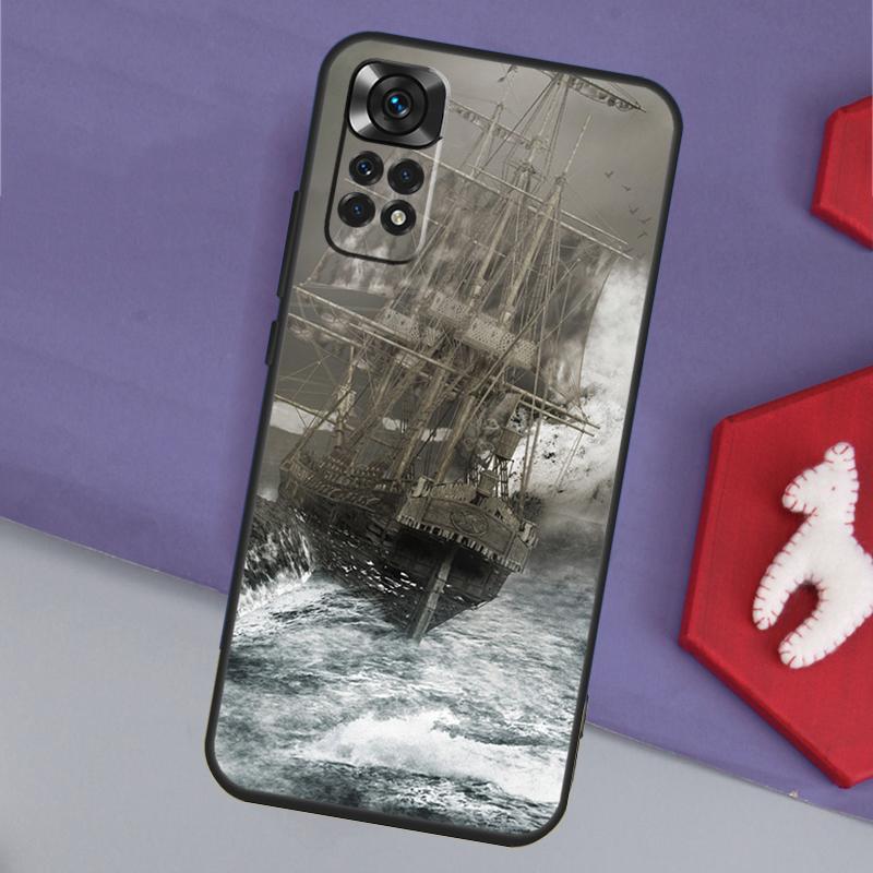 Ships Paintings Funda For Xiaomi Redmi Note 14 Pro 13 12 11 9 10 9S 10S 11S 12S Redmi 14C 10C 12C 13C Case