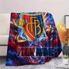 Custom Name FC Basel Flannel Blanket, High quality Comfortable for All Seasons, Home Decor, Warmth and Comfort