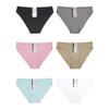 Сексуальное женское нижнее белье, женские хлопковые трусы, однотонные трусики с низкой посадкой для девочек, нижнее белье для женщин, 6 шт./компл.