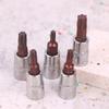 5 Pcs Torx Screwdriver Bits 1/4 Inch Drive Socket Head Tools T15 T20 T25 T30 T40 Socket Wrench Adapter Hand Tools