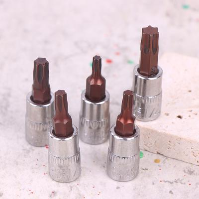 5 шт. Насадки-биты Torx 1/4 дюйма, Инструменты с головкой под торцевой ключ T15 T20 T25 T30 T40, Адаптер для торцевого ключа, Ручные инструменты
