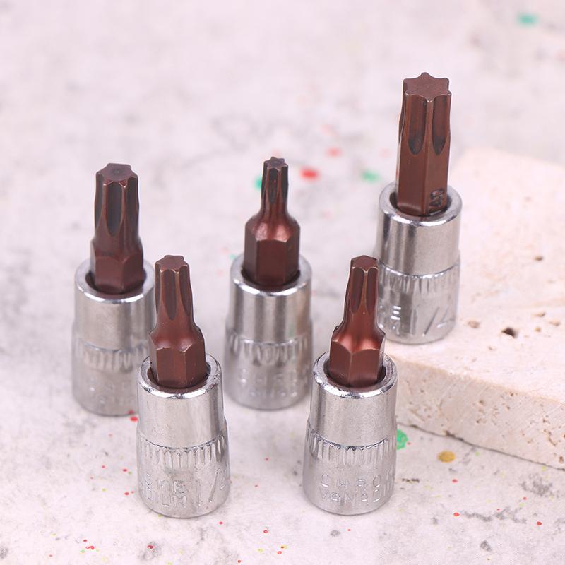 5 шт. Насадки-биты Torx 1/4 дюйма, Инструменты с головкой под торцевой ключ T15 T20 T25 T30 T40, Адаптер для торцевого ключа, Ручные инструменты