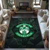 Hibernian FC Футбол Футбольный Узор Мягкий Ковер Зональный Нескользящий Ковер для Пола в Помещении Спортивный Декоративный Коврик для Спальни
