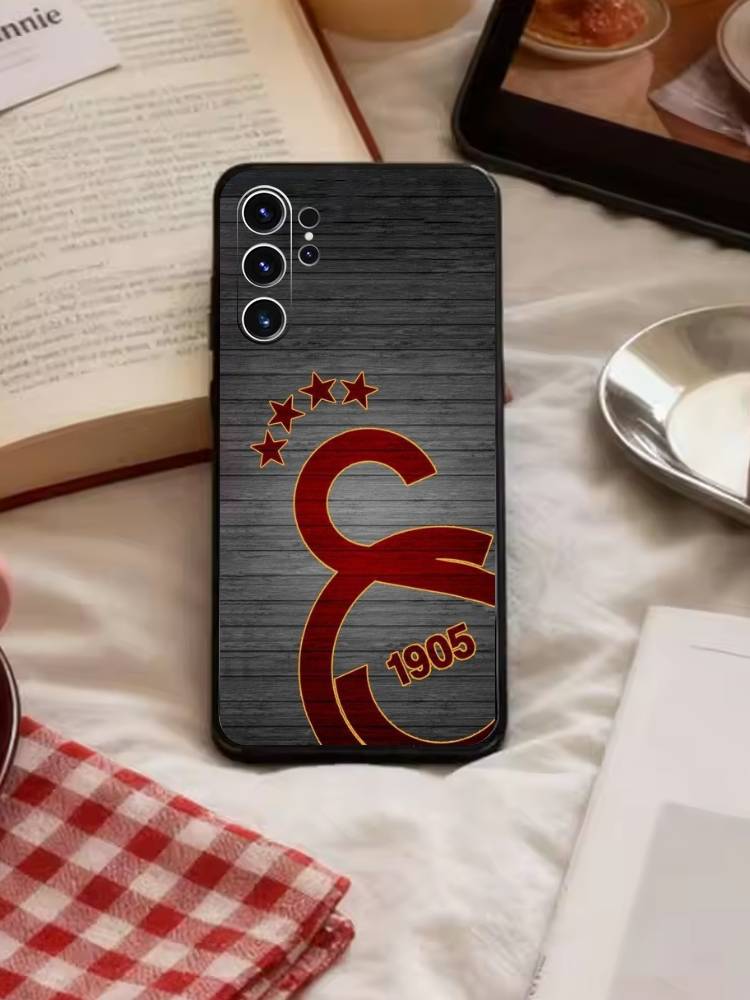 Классический чехол Galatasaray S-SK1905 для Samsung S26,S25,S24,S23,S22,S21,S20,Ultra,Plus,FE Черный мягкий чехол
