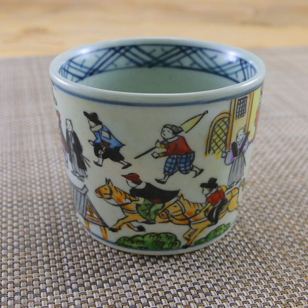 Соба чоко Арита посуда Энзаэмон печь картина свиток соба чоко иностранец чашка Эдо чайная чашка японская посуда керамика Санкай Риши