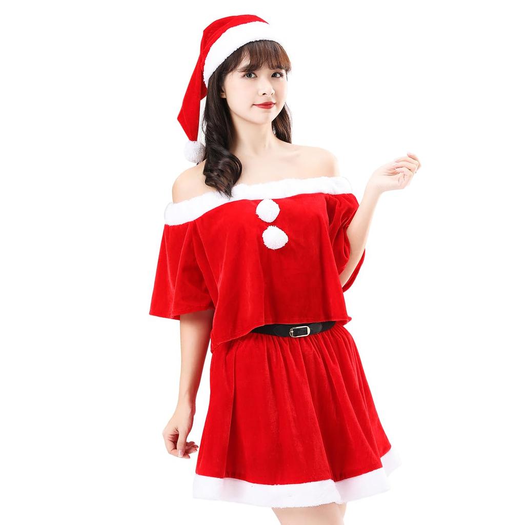HOLOUN Santa Dress, Christmas Costume, Women's Santa Costume, Cute, Size S