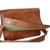 Кожаная винтажная коричневая мужская сумка-мессенджер через плечо для ноутбука портфель мужская коза. РАЗМЕР 9x11x4 дюймов