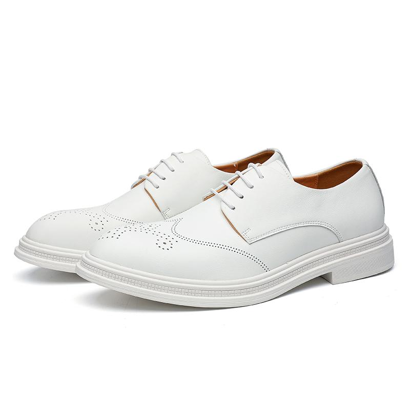 Модная мужская обувь на шнуровке, оксфорды, роскошная повседневная, белая кожа, обувь для отдыха, обувь для платья, удобная, ручной работы, трендовая, модная, обувь для свадебной вечеринки