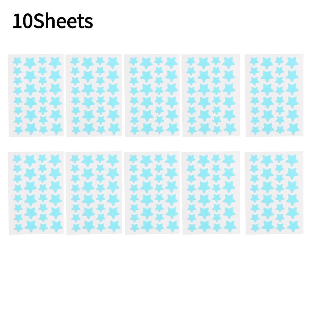 10pcs Colorful Cute Star Heart Shaped Acne Treatment Sticker Invisible Acne Cover Removal Pimple Patch Beauty Makeup Tools