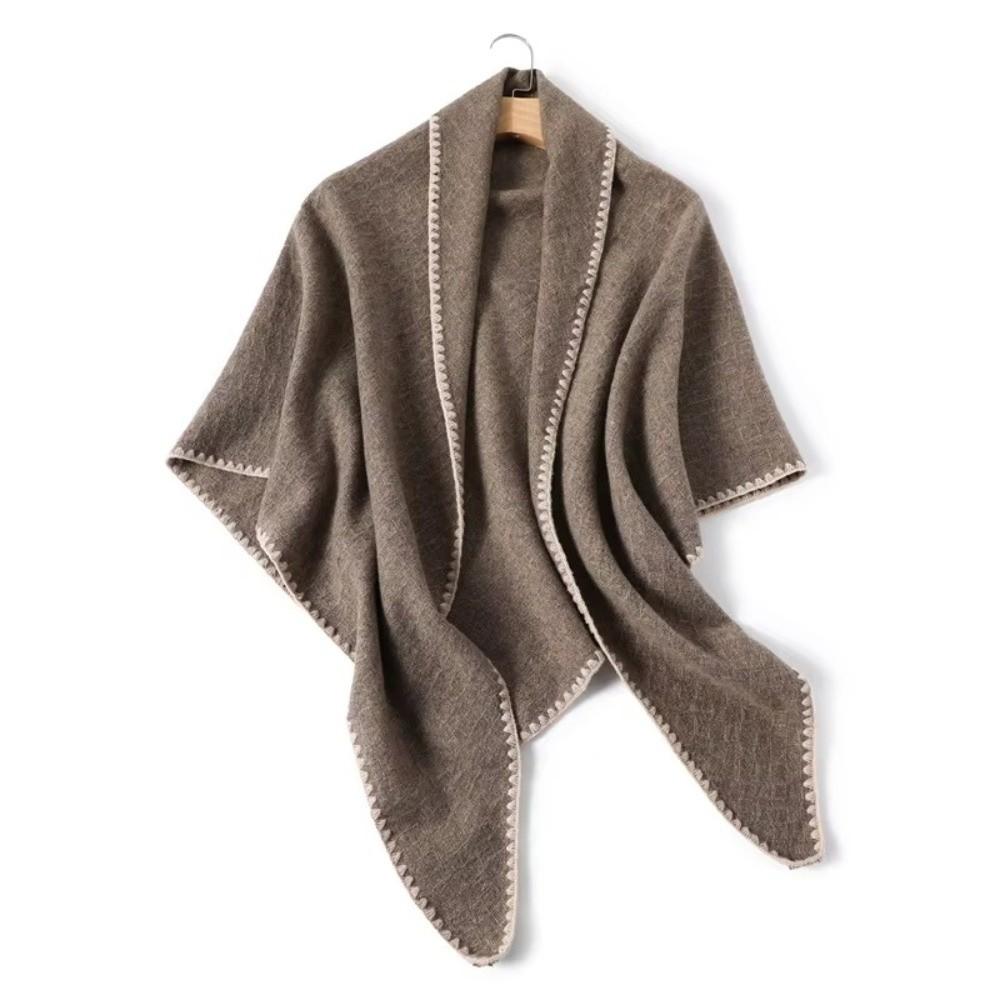 Wrap Warm Shawl Scarf Loose Fit Women Shawl Fashion Knitted Poncho Cape Travel