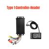 36V 48V 64V 30A Sine Wave Brushless Motor Controller 750-1500W Three Mode Driver With S866 Lcd Dashboard Sm Connector