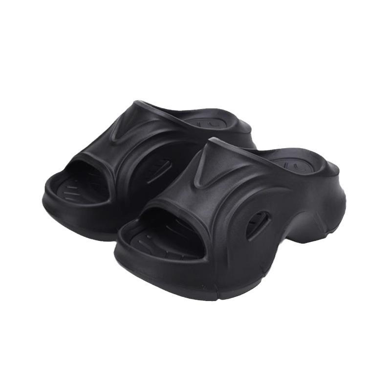 2024 новая корейская версия нескользящей домашней женской обуви, высокие каблуки, универсальные тапочки из ЭВА, износостойкие классные тапочки