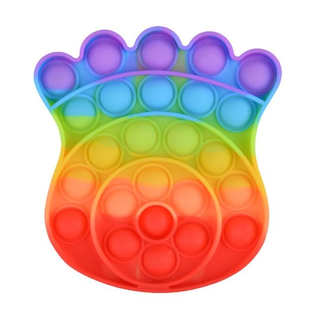 Забавная игрушка-антистресс, игрушки для взрослых детей, сенсорная игрушка-пузырь Фигет