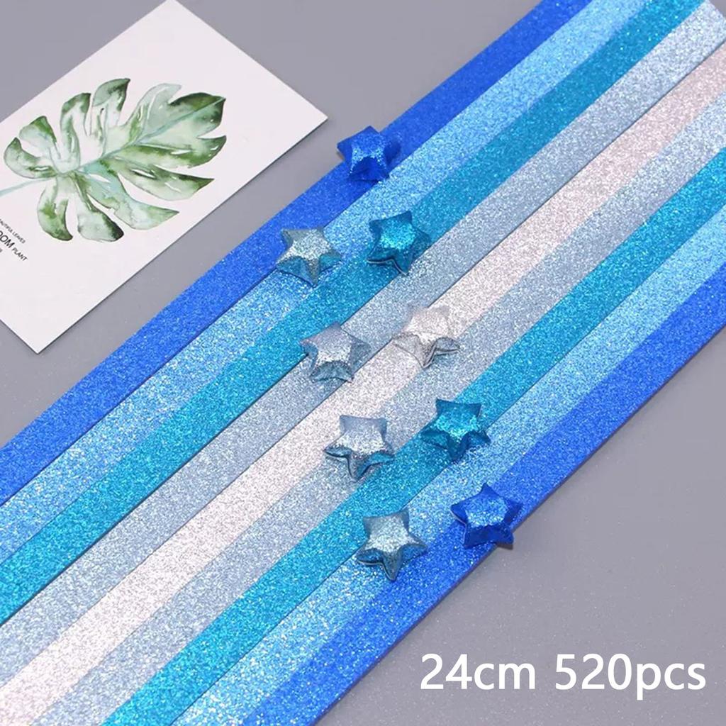 Handmade Paper Origami Folding Paper Strips Lucky Stars Diy Handmade Arts Multicolor Strip For Women Craft Decor Accessories