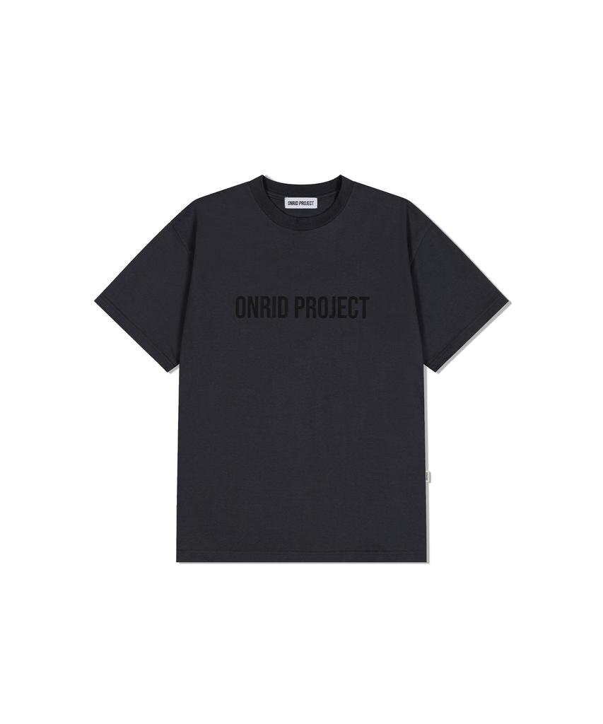 Футболка ONRIDPROJECT с большим логотипом - Угольный