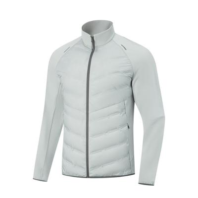 Li Ning Серия Фитнес Флисовая Подкладка Теплая Универсальная Повседневная Спортивная Толстая Простая Куртка с Воротником-стойкой на Молнии Удобная Приталенная Утепленная Куртка AFDVL51-2