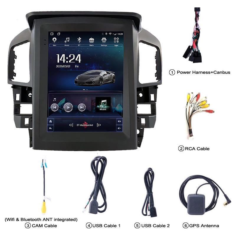 9.7-inch Vertical Screen RX300 Android GPS Car Navigator with Reversing Image