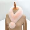 Winter Scarf for Women, Warm Fur Collar, Thick Fur Scarf, Imitation Fox Fur, High-end Temperament Scarf