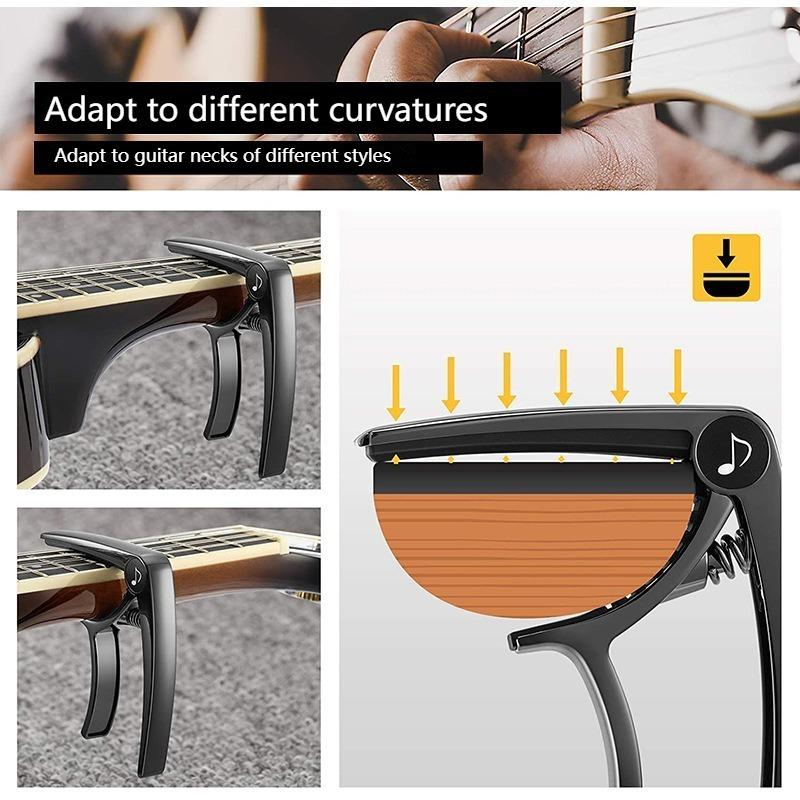 Guitar tuning clip, capo, Electric guitar, folk music, voice clip, adjustable clip, accessory instrument