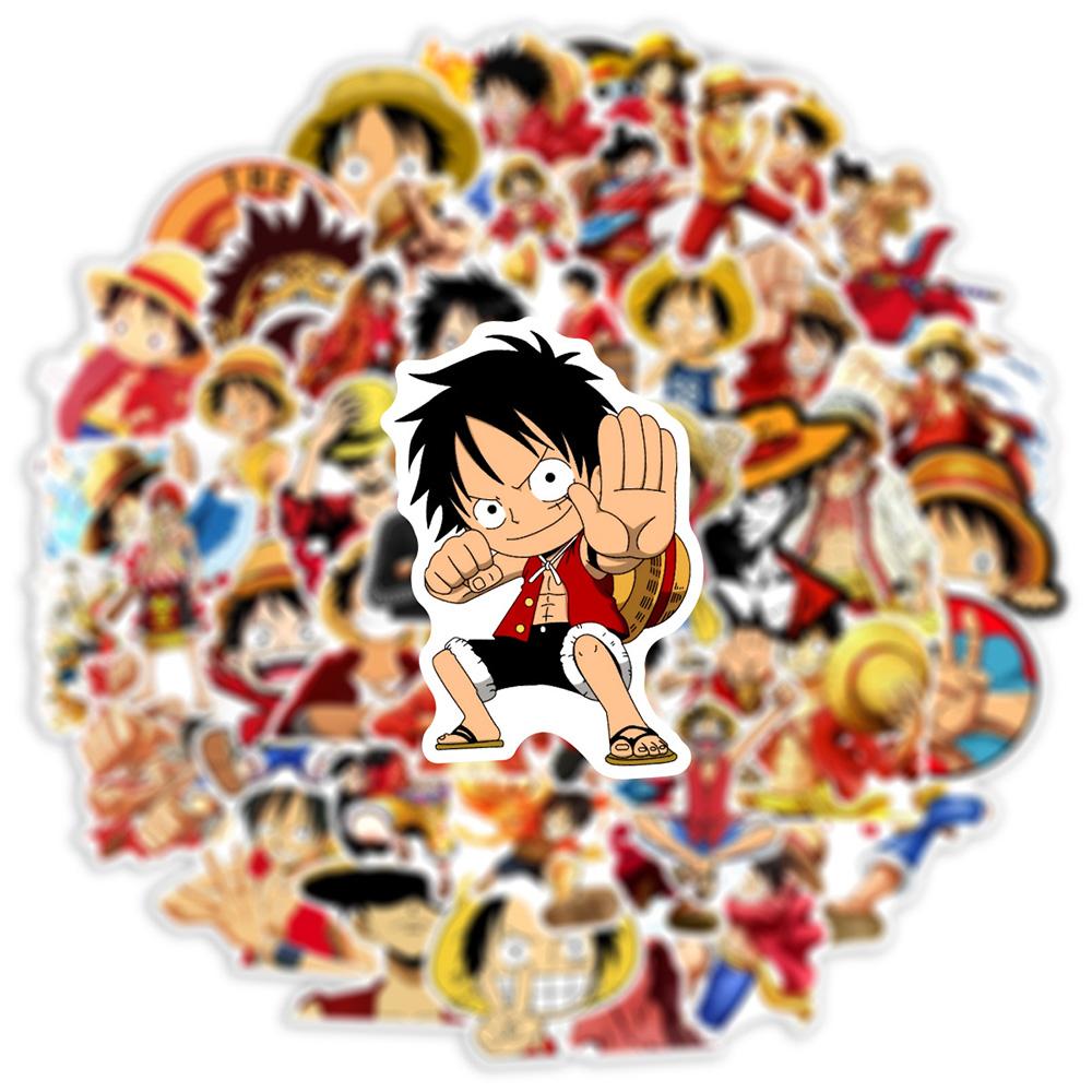 10/30/50 шт. Наклейки с Луффи из аниме One Piece, Крутые персонажи мультфильмов, Наклейки для скейтборда, телефона, багажа, велосипеда, Декор-наклейка с граффити