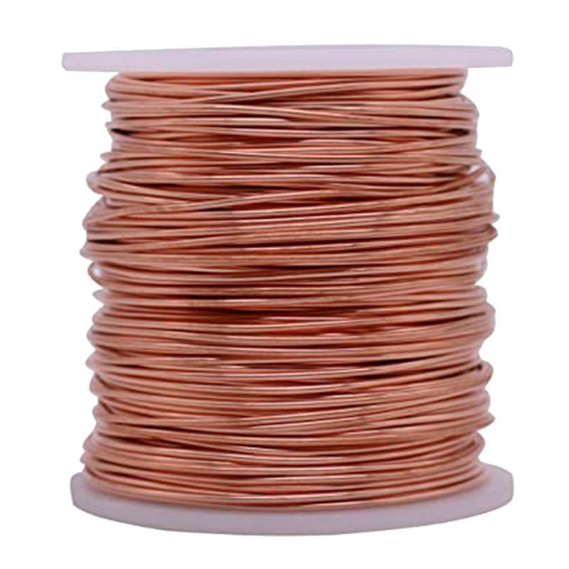 WON Аксессуары из чистой медной проволоки Детали Яркие, 16 AWG, Диаметр 0,051 дюйма, Длина 115 дюймов