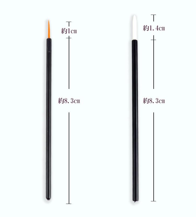 Одноразовый набор кистей для ногтей с аппликаторами для геля, жидкости и рисования 50 штук Ногти, подводка для глаз, помада, макияж, (Тип А) -