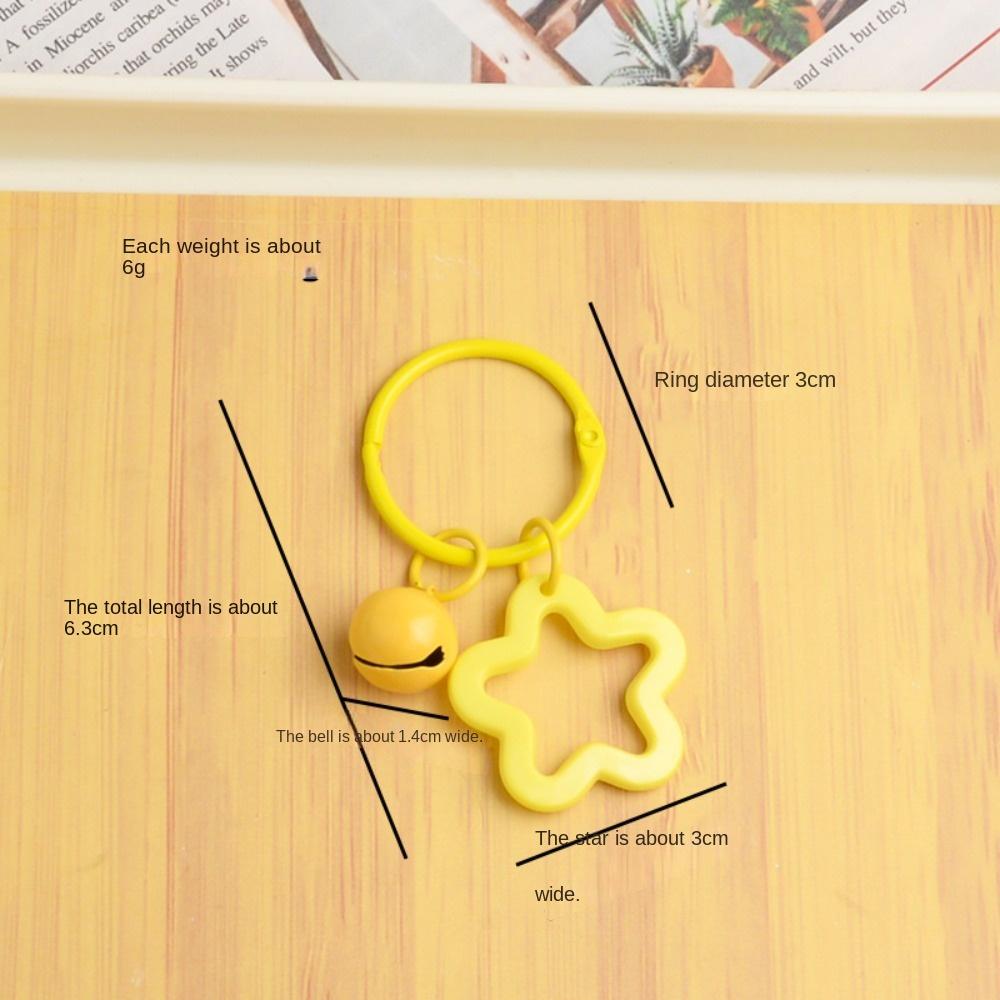 Красочная смола пятиконечная звезда колокольчик подвеска элегантный макарон брелок для сумки DIY изготовление ювелирных изделий