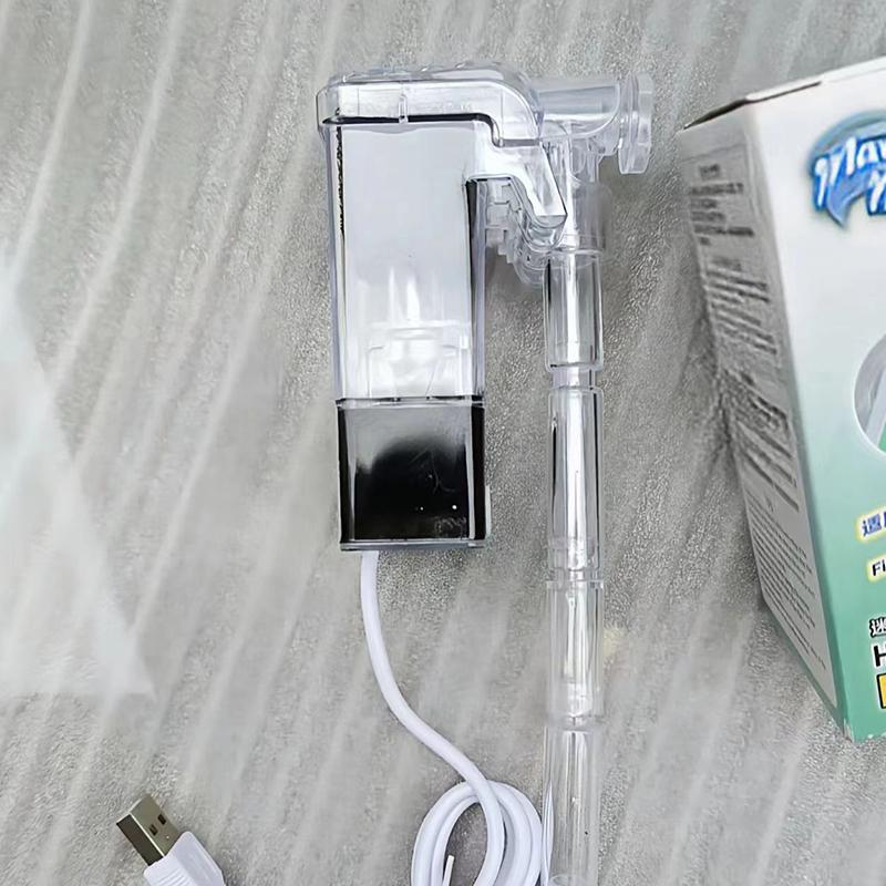 3 в 1 Маленький аквариумный фильтр Маленький танковый фильтр Подвесной кислородный насос Очиститель воды