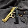 Alloy 1:3 Scale 92F Pistol Keychain Mini M9a3 Toy Gun Weapon Model Metal Keychain For Adult Kids Christmas Gift
