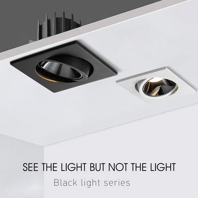 Встроенный светодиодный светильник Downlight Anti-Glare с регулируемым углом наклона 7 Вт 12 Вт COB Anti-Glare встраиваемый потолочный светильник Spotlights