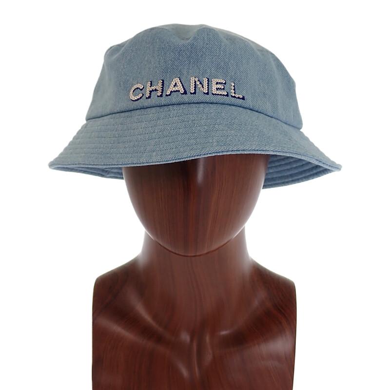 CHANEL  AA8088 hat blue denim Women