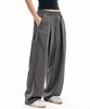 Descheuis Side-Pleated Balloon Fit Slacks_Charcoal