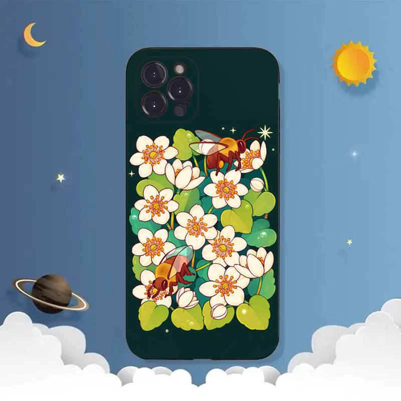 Чехол для телефона с растениями и цветами для iPhone Samsung Galaxy Redmi Xiaomi Oppo OnePlus Note SA 7 8 9 10 11 12 13 14 20 21 22 23 53 54 Pro Max Ultra TPU Soft