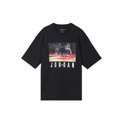 Brand x Undefeated Undefeated X Air Jordan Capsule Collection Футболка с круглым вырезом и принтом персонажей, мужские топы, черные DX6030-010